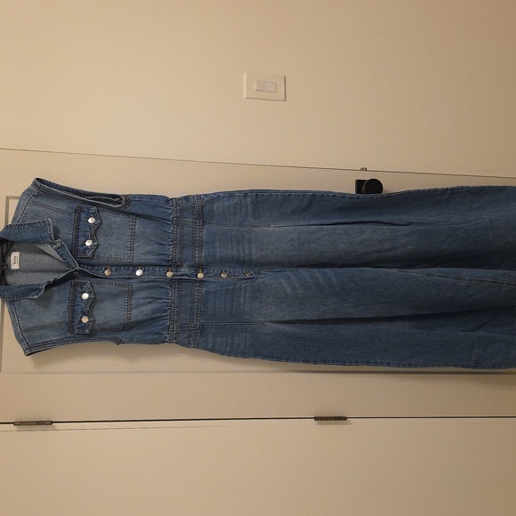 BluIvy Denim Sleeveless Jumpsuit - Picture 5 of 8